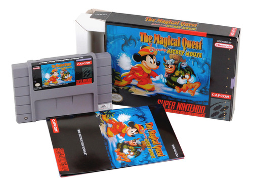Magical Quest Starring Mickey Mouse Super Nintendo Completo