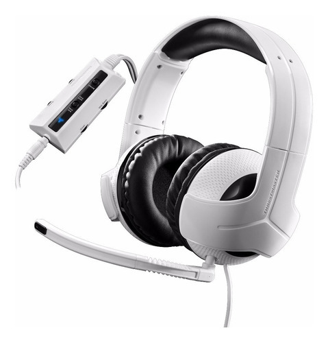 Auricular Gamer Headset 7.1 Pc Xbox One Thrustmaster Ps4 Pro Color Blanco