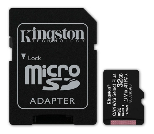 Memoria Micro Sd Kingston 32 Gb - Negro