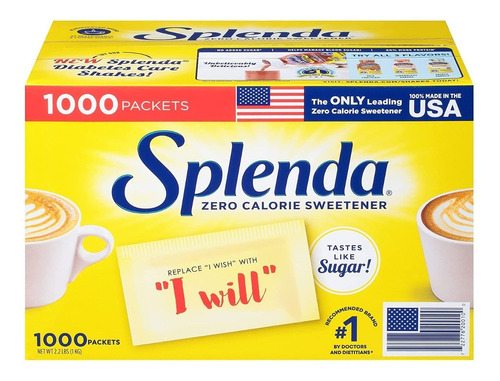 Splenda Edulcorante Sin Calorías Caja De 1000 Sobres