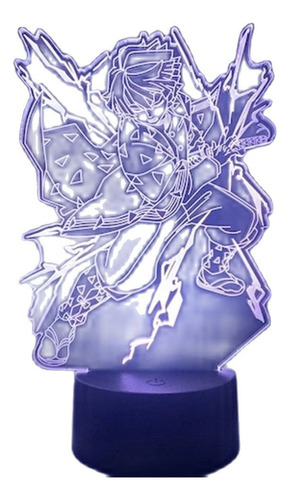 W Lámpara De Escritorio Led Demon Slayer 3d Con Luz