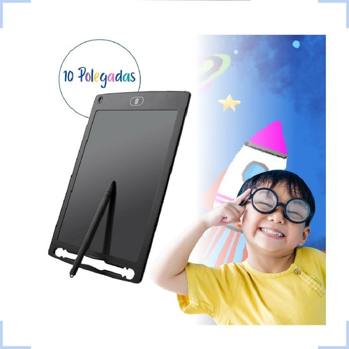 Lousa Mágica Tablet Infantil Tela Lcd Colorida Grande Quadro Cor Preto