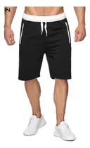 Comprar Bermudas Para Hombre, Pantalones Cortos Deportivos Negros