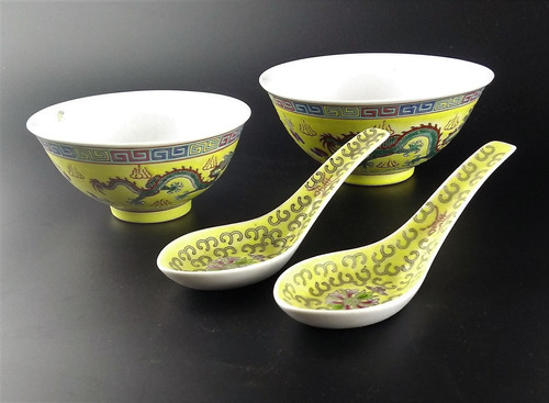 Antigo Par De Bowls Em Porcelana Chinesa 2755 Rrdeco