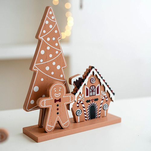 Decoración Navideña De Mesa De Árbol De 19 X 6 X 23 Cm