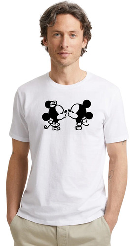 Remera Minnie Y Mickey- Algodón - Unisex - Diseño B