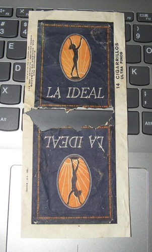 Cajetilla Cigarrillos La Ideal Chile 1930´s Cia Chilena Taba