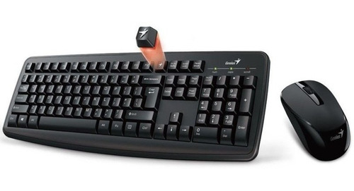 Imagen 4 de 10 de Combo Teclado Y Mouse Inalambricos + Parlantes Graves Genius