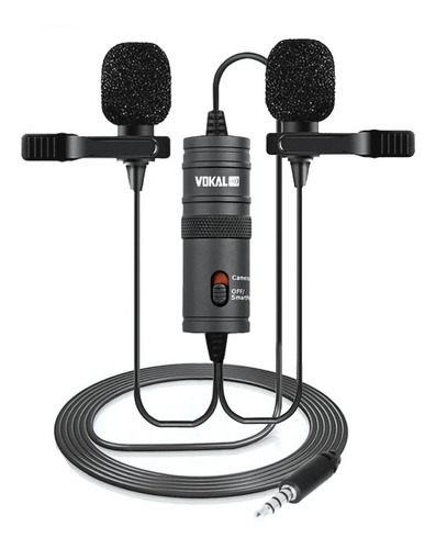 Microfone Vokal Duplo Lapela Slm20