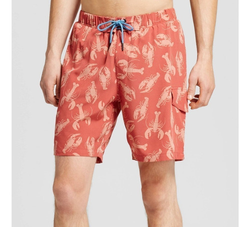 Short Playa Hombre No Retreat - Lobster Red Talla - L