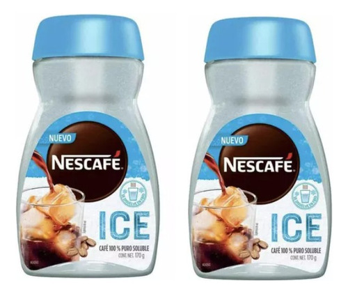 Café Soluble Frío Instantáneo Nescafe Ice Roast 170g Pack