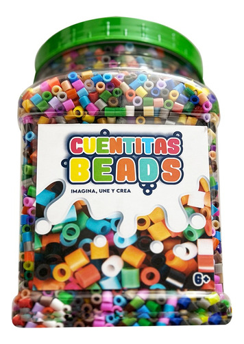 Bote Multicolor 11,000pz 5mm Midi Hama Beads, Perler, Artkal