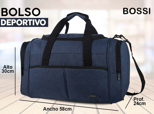Imagen 2 de 10 de Bolso Gimnasio Grande Deportivo Viaje Urbano Reforzado Tira De Hombro Color La Mejor Calidad! Diseño By Tsr