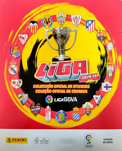 Álbum Campeonato Espanhol 2014-15 - Completo P/ Colar