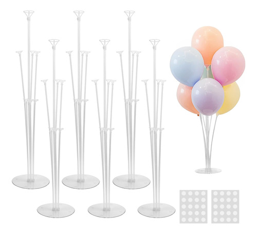 Joyypop 6 Juegos De Soporte Para Globos, Palos Para Globos C