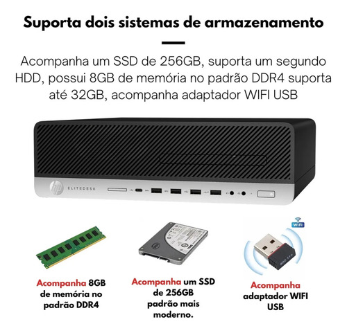 Computador Pc Barato Automação Pdv Escritório I7 Ssd 256gb W (Recondicionado)
