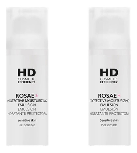Hd Cosmetic Rosae Hidratante Protectora Pack 2 Pzas