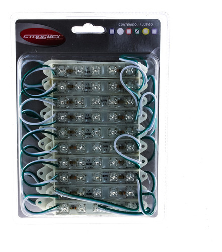 Tablilla Led 90x14 Mm 5 Leds Verde