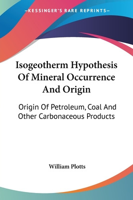 Libro Isogeotherm Hypothesis Of Mineral Occurrence And Or...