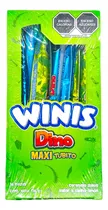 Comprar Winis Maxi Tubito Caja 16 Pz Variedad Sabores Caramelo Suave Sabores Dino