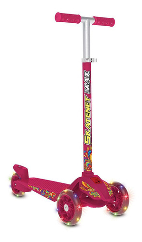 Monopatin Infantil De Pie 3 Ruedas Skatenet Max Con Luz Led