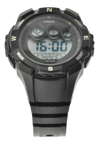 Imagen 6 de 10 de Reloj Hombre Aiwa Cronografo Deportivo Luz Sumergible Rm-27