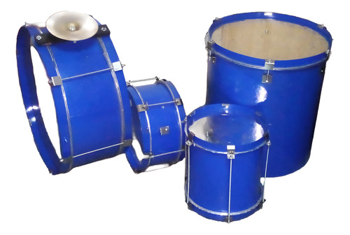 Combo Bombo Replique Redoblante Surdo Blanco