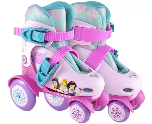 Patines Niña Princesas Disney Ajustables 4 Ruedas 4-8 Años