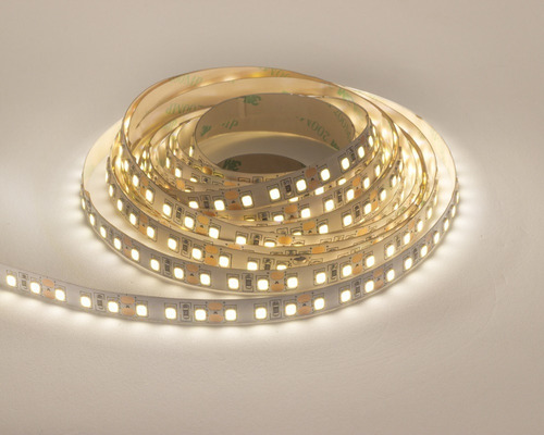 Fita Led Profissional 120 Leds 12v 5 Metros Ip20 127/220V Luz Branco-neutro 127/220V