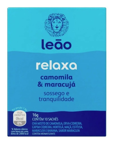 Imagem 3 de 3 de Chá Leão Funcionais - Relaxa 10 Saches
