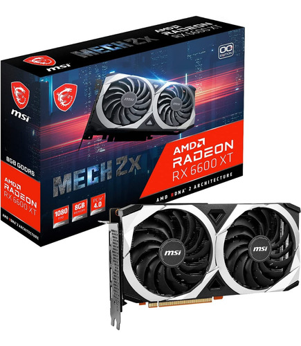 Msi Gaming Amd Radeon Rx 6600 Xt 128-bit 8gb Gddr6 Dual Fan