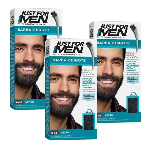 Just For Men Colorante Gel Barba Y Bigote Castaño