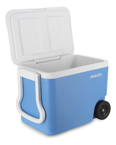 Heladera Conservadora Philco 45 L Con Ruedas Y Manija Transportadora Azul