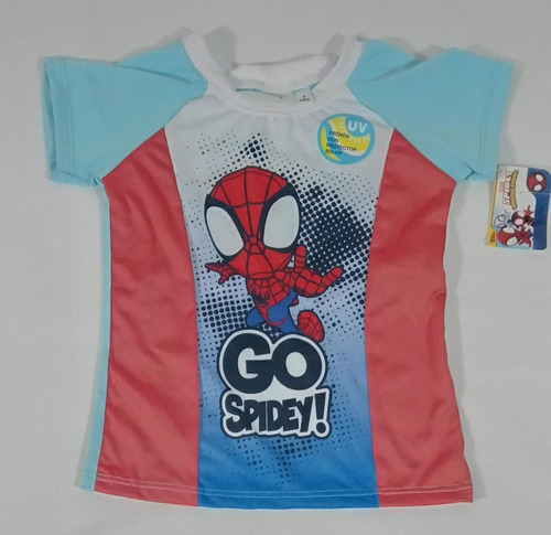 Playera De Natacion Spidey Para Niño 