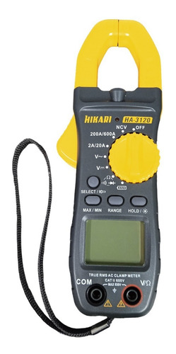 Alicate amperímetro digital Hikari HA-3120 600A