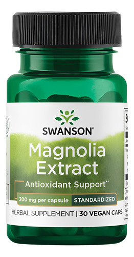Extracto de magnolia Swanson 200 mg 30 cápsulas sin sabor