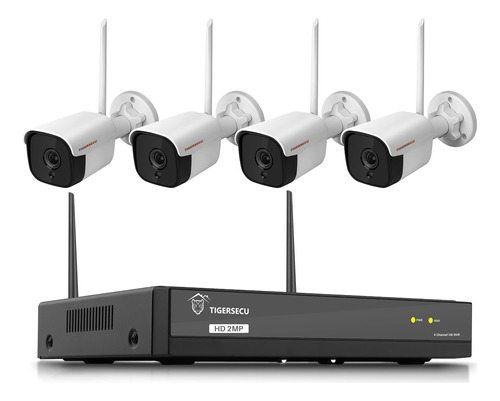 Tigersecu Sistema De Camara De Seguridad Nvr Wifi 1080p Con