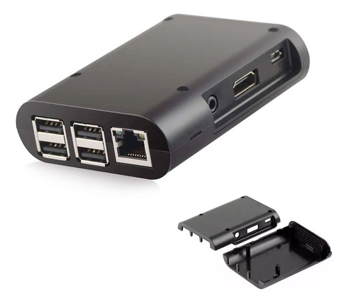 5x Case Black Abs Para Raspberry Pi 2 E Pi 3 Pi3 F