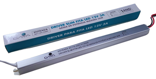 Fonte Slim P/ Fita De Led/cftv 12v 3a 36w Gaya
