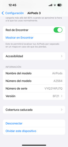 Apple AirPods 3ra Generación Con Caja De Carga Blanco (Usado)