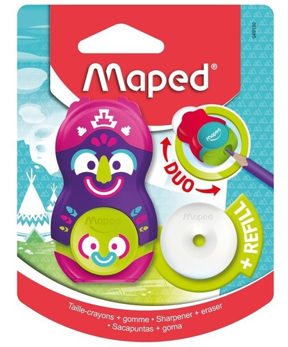 Sacapuntas Maped Loopy Totem Sencillo 1 Orificio En Blister 