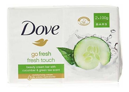 Jabón Dove Go Fresh, Frescura Hidratante, 100g (pack X12)