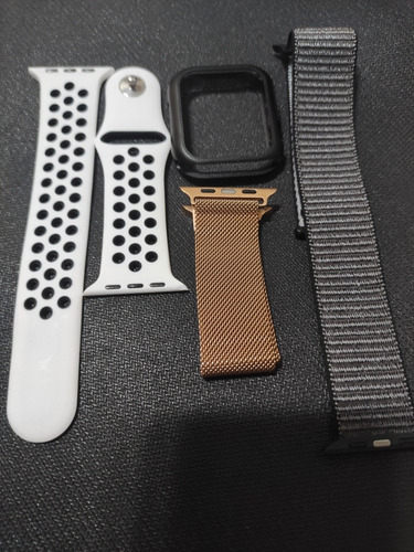 3 Pulseiras Para Apple Watch Ou Iwo 44 Mm + Case Protetora
