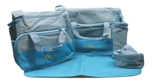 Kit Bolsa Maternidade Importway Iwkbmaz - Azul