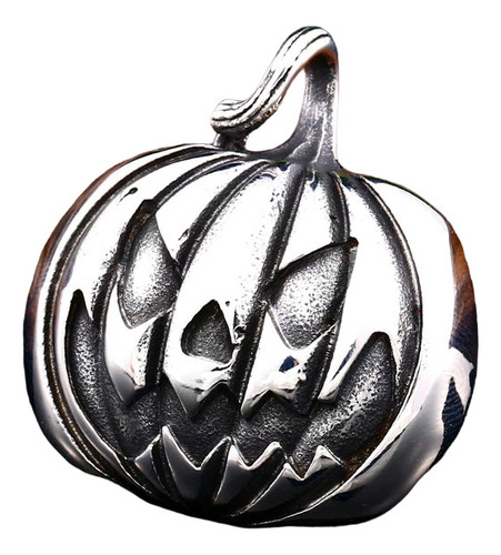 Collar Colgante Dije Calabaza Halloween  Acero Inoxidable