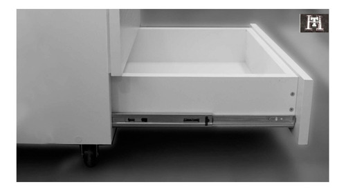 Corredera Telescópica Guía Cajón Ducasse 50cm Zinc Reforzada