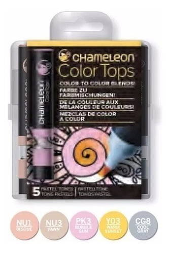 Marcadores Chameleon Tops Pastel Mezclas X 5