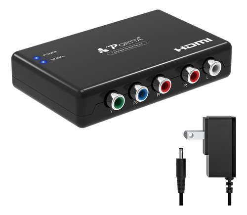 Puerto Conversor De Componentes A Hdmi Compatible Con 2 Cana