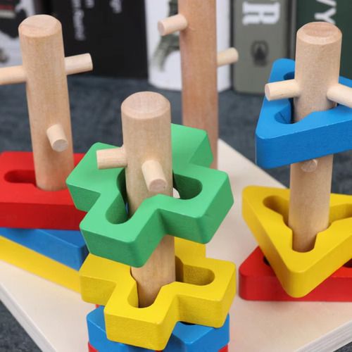 Brinquedo Educativo Encaixe Formas Geométricas Madeira Monte