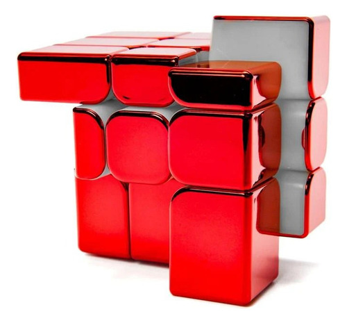 Cubo 3x3 Golden Cyclon Boys Mirror Magnetico Rojo O Dorado Mirror Red